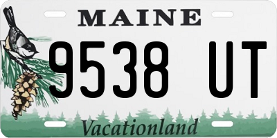 ME license plate 9538UT