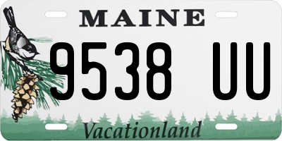 ME license plate 9538UU