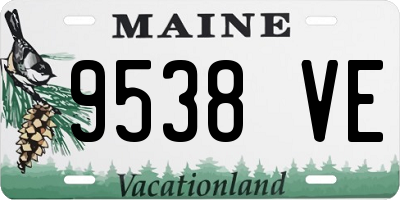 ME license plate 9538VE