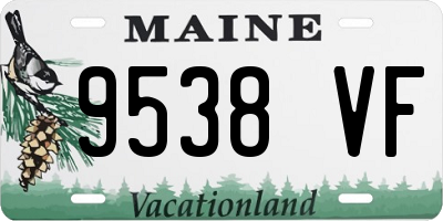 ME license plate 9538VF