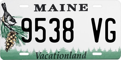 ME license plate 9538VG