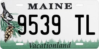ME license plate 9539TL