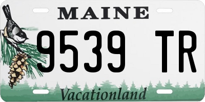 ME license plate 9539TR