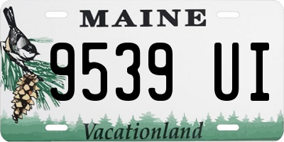 ME license plate 9539UI