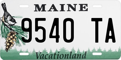 ME license plate 9540TA