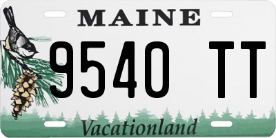 ME license plate 9540TT