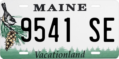 ME license plate 9541SE