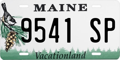 ME license plate 9541SP