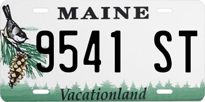 ME license plate 9541ST