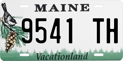 ME license plate 9541TH