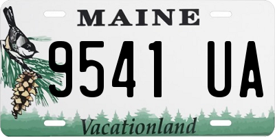 ME license plate 9541UA
