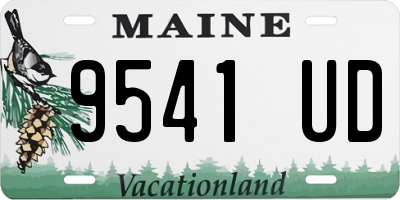 ME license plate 9541UD