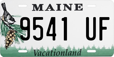 ME license plate 9541UF