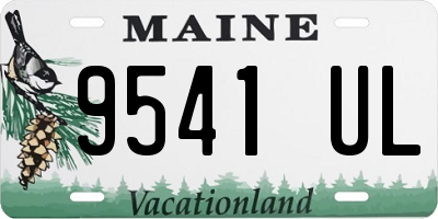 ME license plate 9541UL