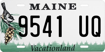 ME license plate 9541UQ