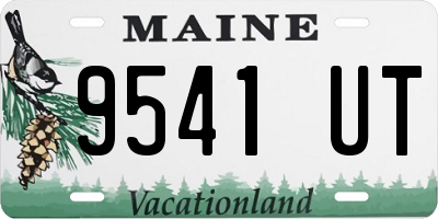 ME license plate 9541UT