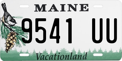 ME license plate 9541UU