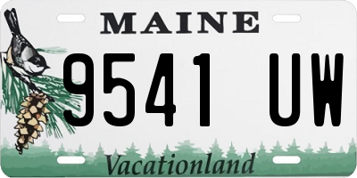 ME license plate 9541UW