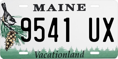 ME license plate 9541UX