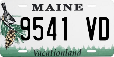 ME license plate 9541VD