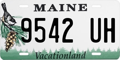 ME license plate 9542UH