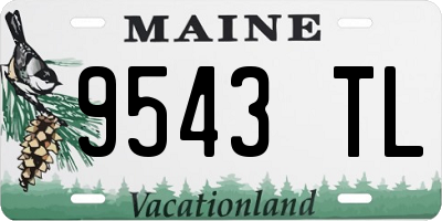 ME license plate 9543TL