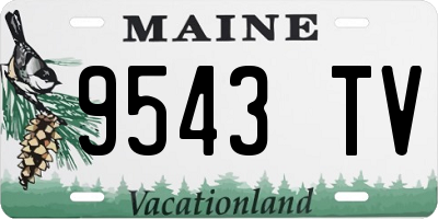 ME license plate 9543TV