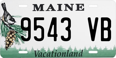 ME license plate 9543VB