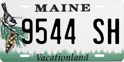 ME license plate 9544SH