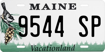 ME license plate 9544SP