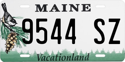 ME license plate 9544SZ