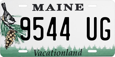 ME license plate 9544UG