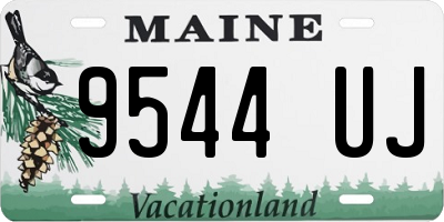 ME license plate 9544UJ
