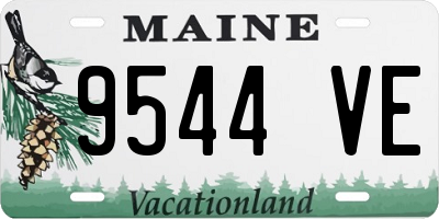 ME license plate 9544VE