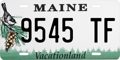 ME license plate 9545TF