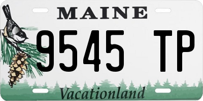 ME license plate 9545TP