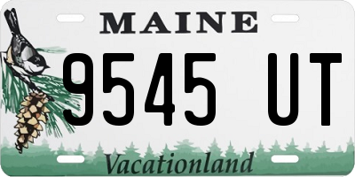 ME license plate 9545UT