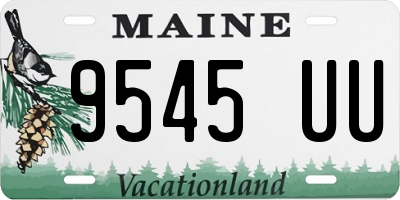 ME license plate 9545UU