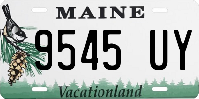 ME license plate 9545UY