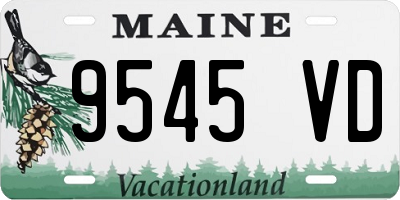 ME license plate 9545VD