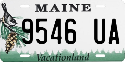 ME license plate 9546UA