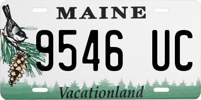 ME license plate 9546UC