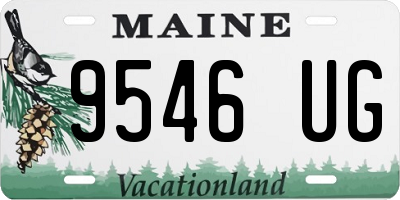 ME license plate 9546UG