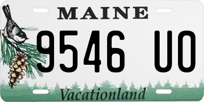 ME license plate 9546UO