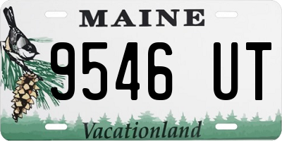 ME license plate 9546UT