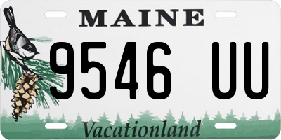 ME license plate 9546UU