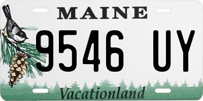 ME license plate 9546UY