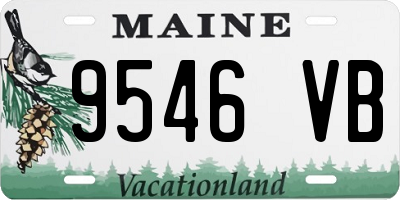 ME license plate 9546VB