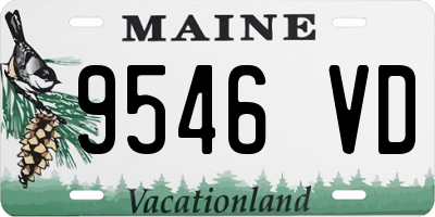 ME license plate 9546VD