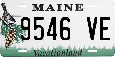 ME license plate 9546VE
